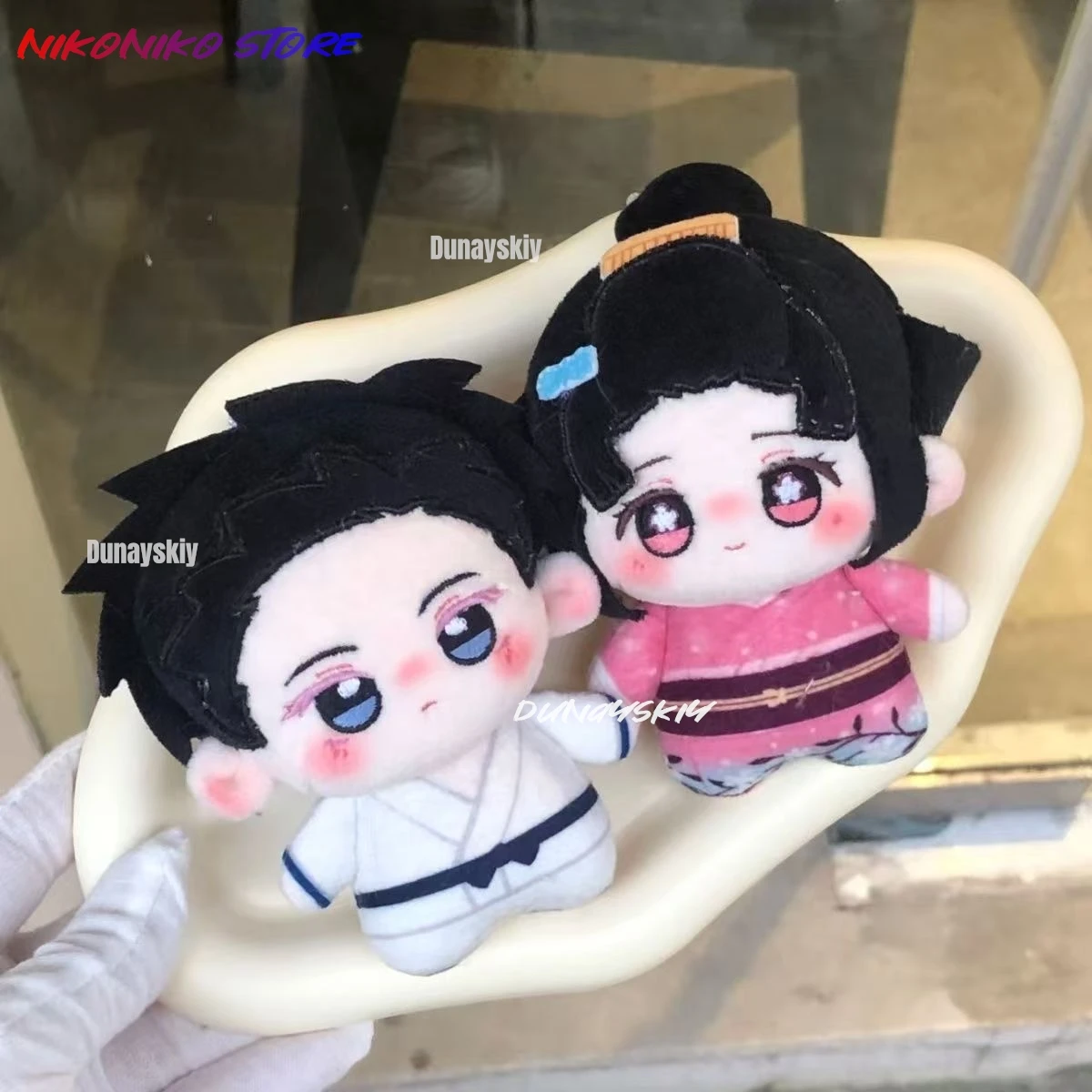 Anime Demon Akaza Koyuki Cosplay Figure Cartoon Plush Slayer Cute 10cm Stuffed Figurine Decoration Gifts 2025 New