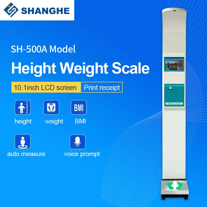 LCD Scales Weighing Electronic Machine Controller Height and Weight Measuring Instrument Smart Body Mass Index Machines Scale