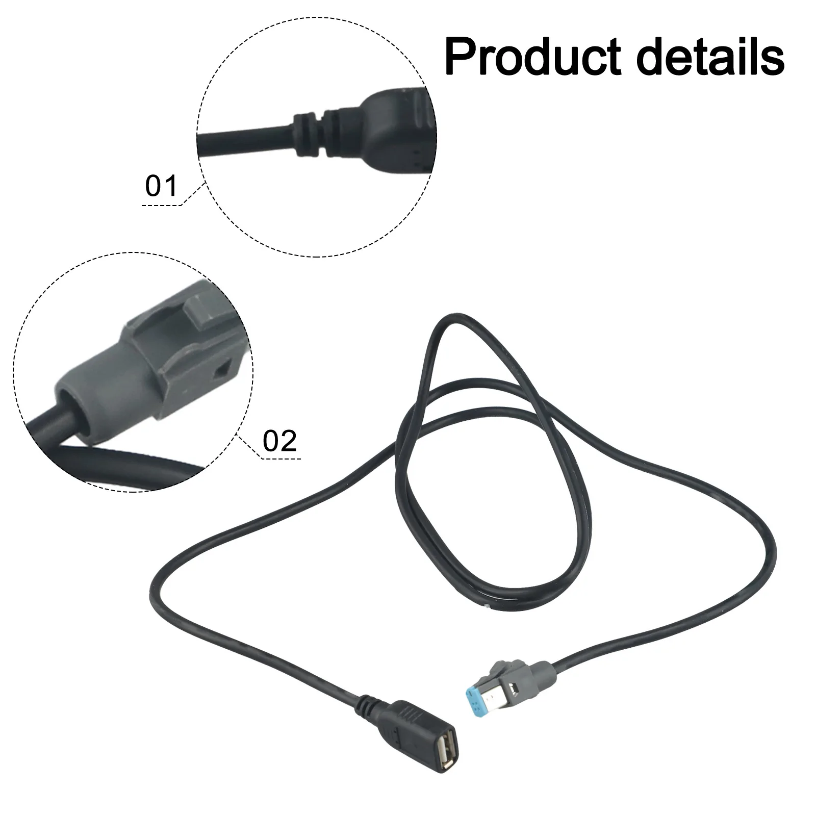 Car Audio Upgrade CD Audio Radio Player Cable 4Pin USB Cable 12V Voltage Anti-corrosion High Universality Fitment