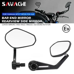 Bar End Mirror For YAMAHA MT07 MT09 MT10 SP FZ1 FZ6 XJ6 XSR 700 TDM 900 T-MAX 530 XJR Motorcycle Handlebar Side Rearview Mirror