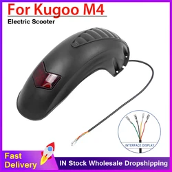 Rear Fender With Brake Light Widened Mudguard For KUGOO M4 Electric Scooter 10 Inch Kickscooter Wings Front Mud Guard Protection