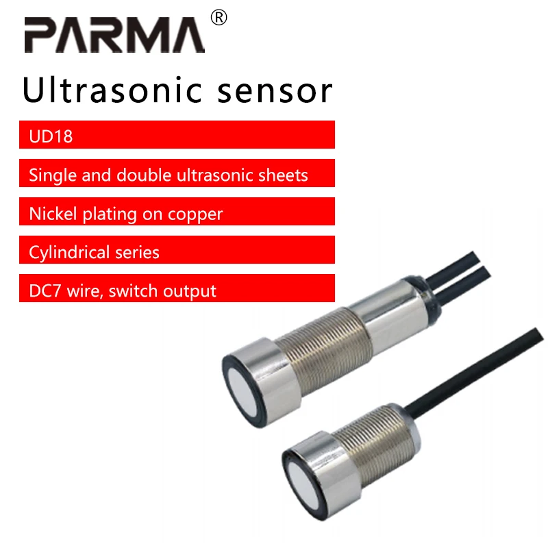 

Ultrasonic sensor Detect paper and metal sheet materialssingle sheet double sheet missing sheet NPN PNP