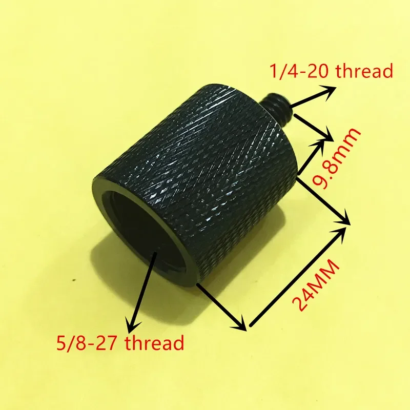 Adattatore per supporto per microfono 5/8 maschio a 1/4 femmina vite per microfono in lega di alluminio supporto per treppiede per fotocamera accessori fotografici