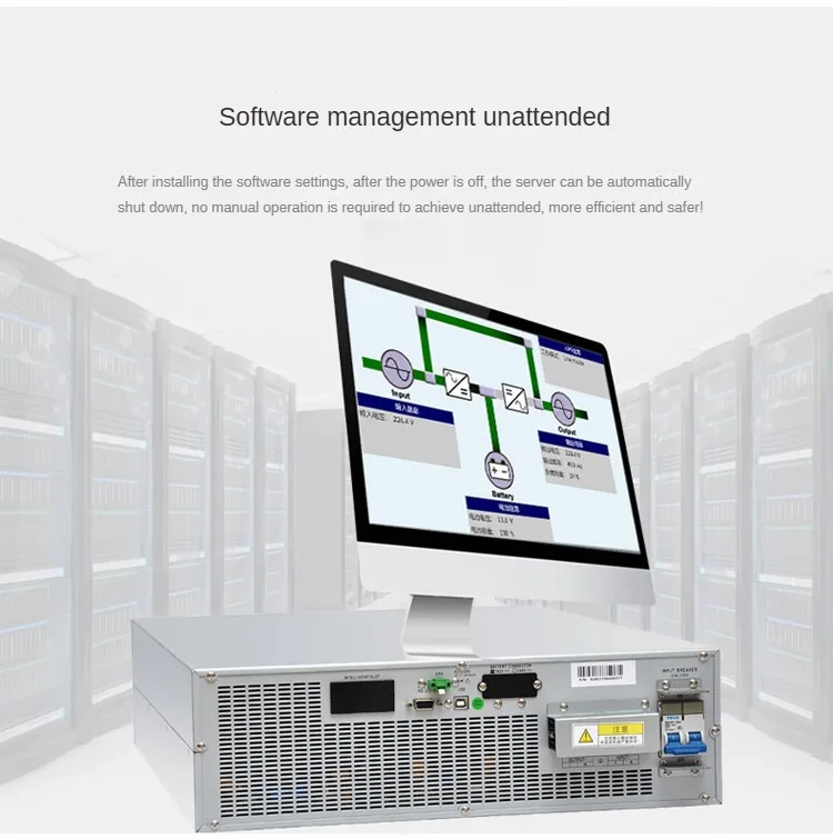 Shanker UPS Uninterruptible power Rack-mounted SR10KS/10KVA 8000W Online external battery room backup power supply