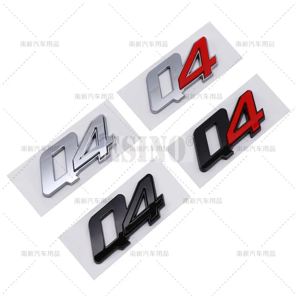 Car Styling Q4 3D ABS Badge Body Adhesive Emblem Sticker Decal  for Maserati Ghibli Grecale Levante Quattroporte  Gran Turismo