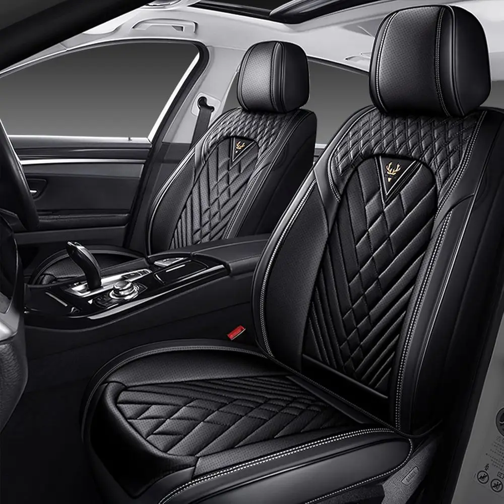 

Чехлы на передние сиденья для Ford Explorer 2000-2026, водонепроницаемые чехлы из кожи наппа, полное покрытие