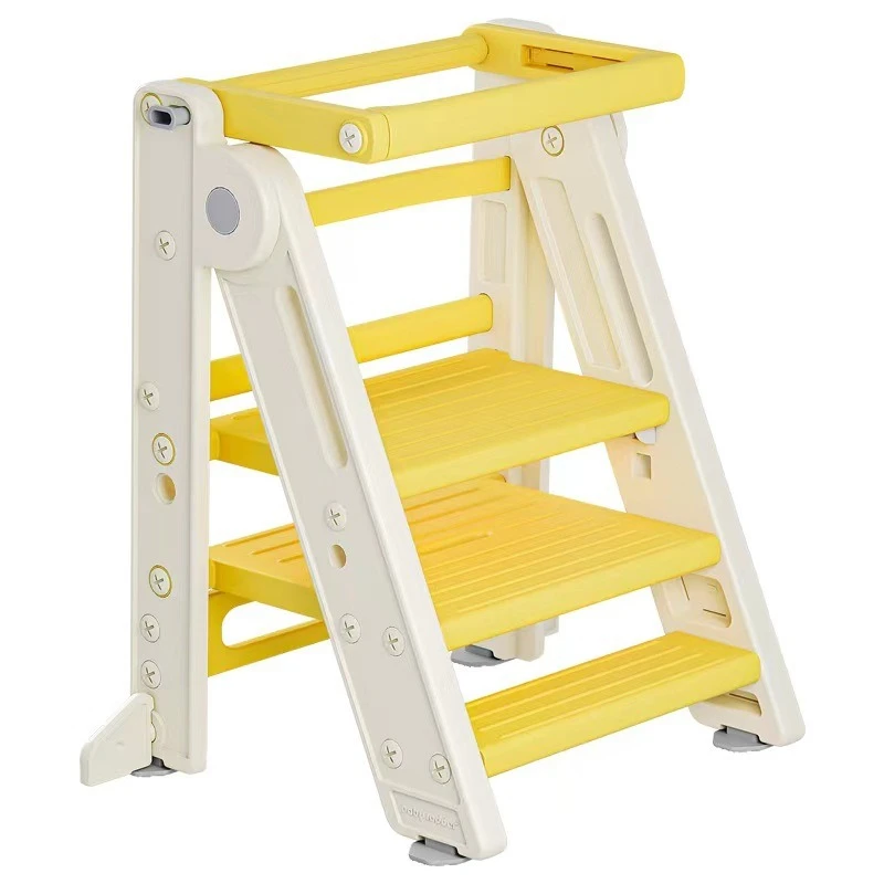 

Learning Tower Baby Wash Stairs Baby Wash Hands Brush Teeth Steps Children's Footstool Foldable Wash Pool Ladder