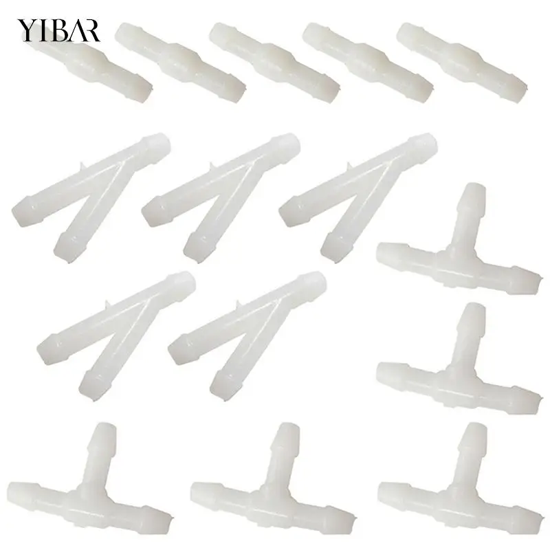 

15Pcs Car Wiper Spray Pipe Joint T Y I Type Windshield Washer Pipe Nozzle Wiper Cleaning Water Hose Tube Joint Car Accessories