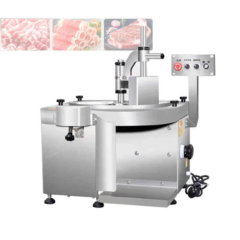 Electric Slicer Meat Cutter Commercial Home Fully Automatic Lamb Roll Frozen Meat Meat Grinder Ham Bread Slicer 110V/220V