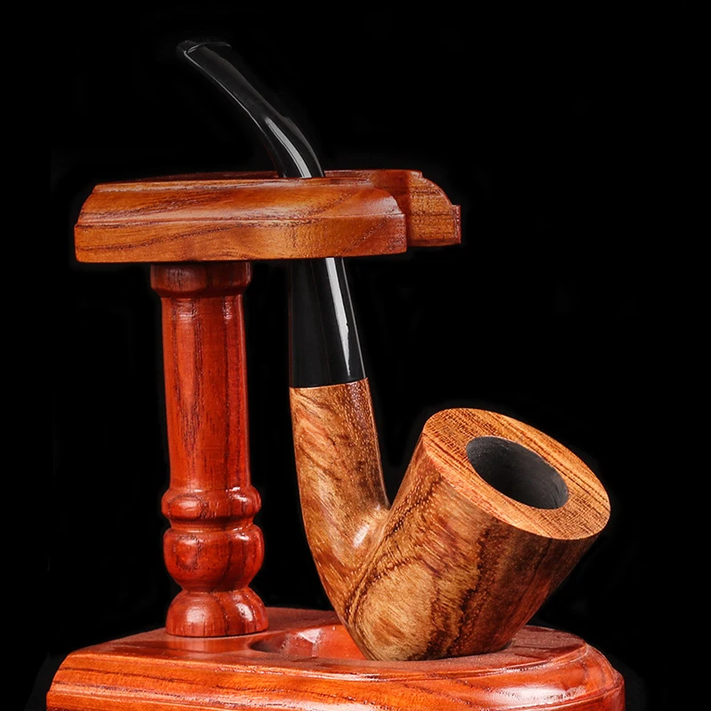 Rosewood Tobacco Pipes Portable Wood Pipe Smoke Tobacco Filter Smoking Accessories Gifts Cigarette for Friend Smoker