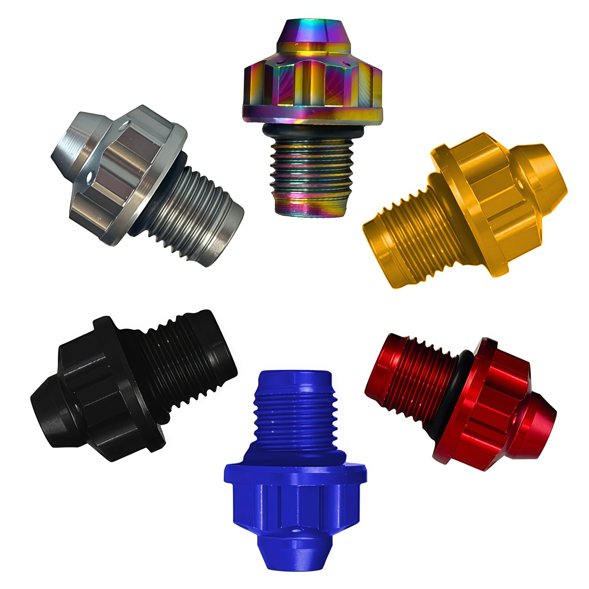 Motorcycle Modification with Aluminum Alloy Gear Screws Suitable for NMAX155 Engine Oil Screws, Durable and Waterproof