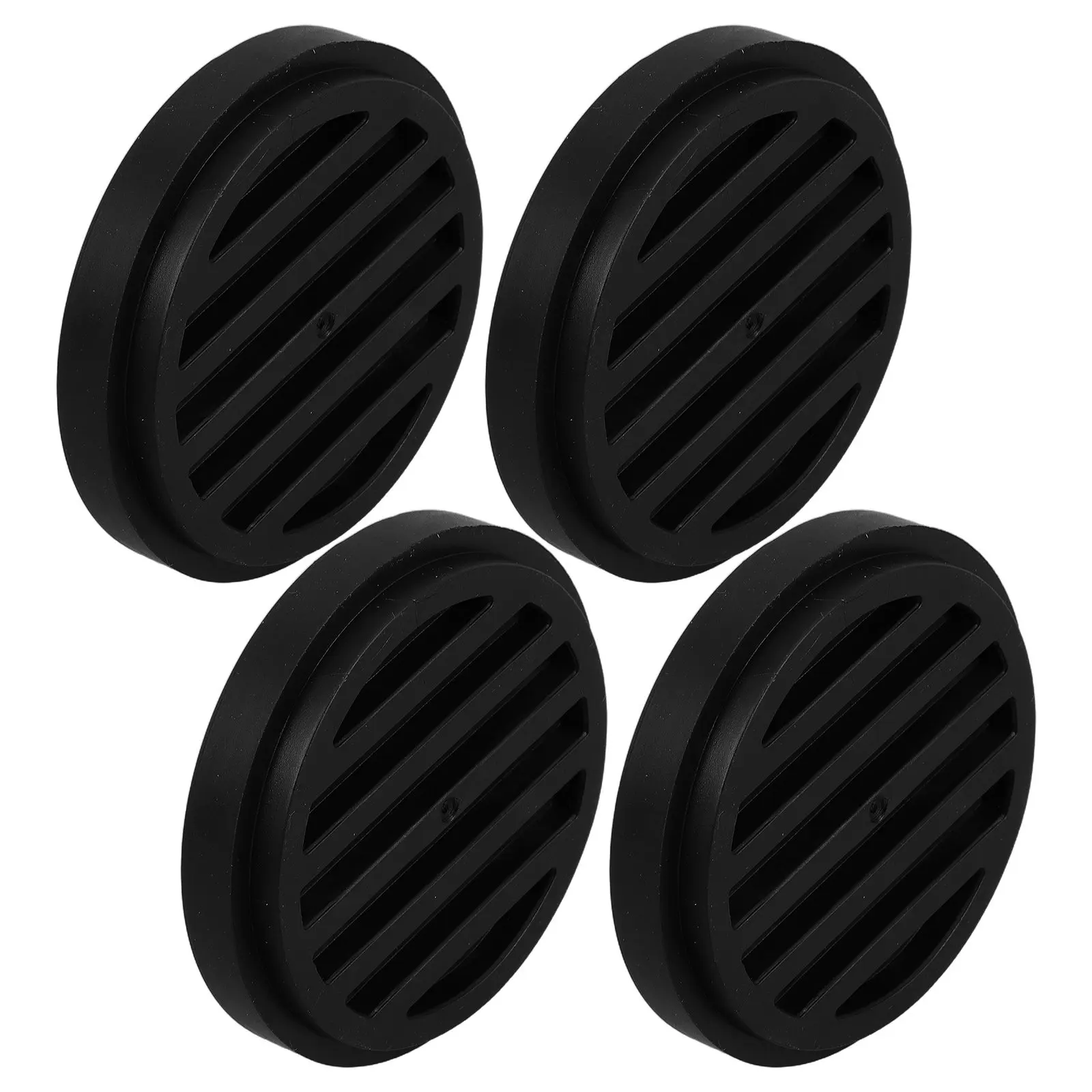4Pcs Non Slip Rubber Furniture Caster Cups Office Chair Wheel Stoppers Protective Floor Grippers Furniture Foot Pads 1Cm Height