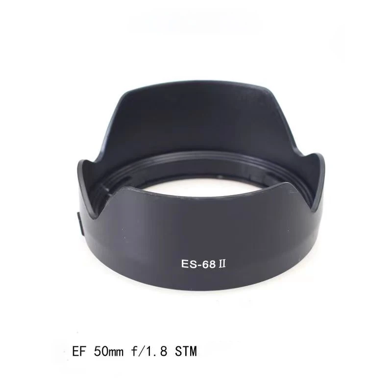 ES-68II Lens Hood Reversible 49mm Camera Lente Accessories PVC for Canon EF 50mm f/1.8 STM  Lens