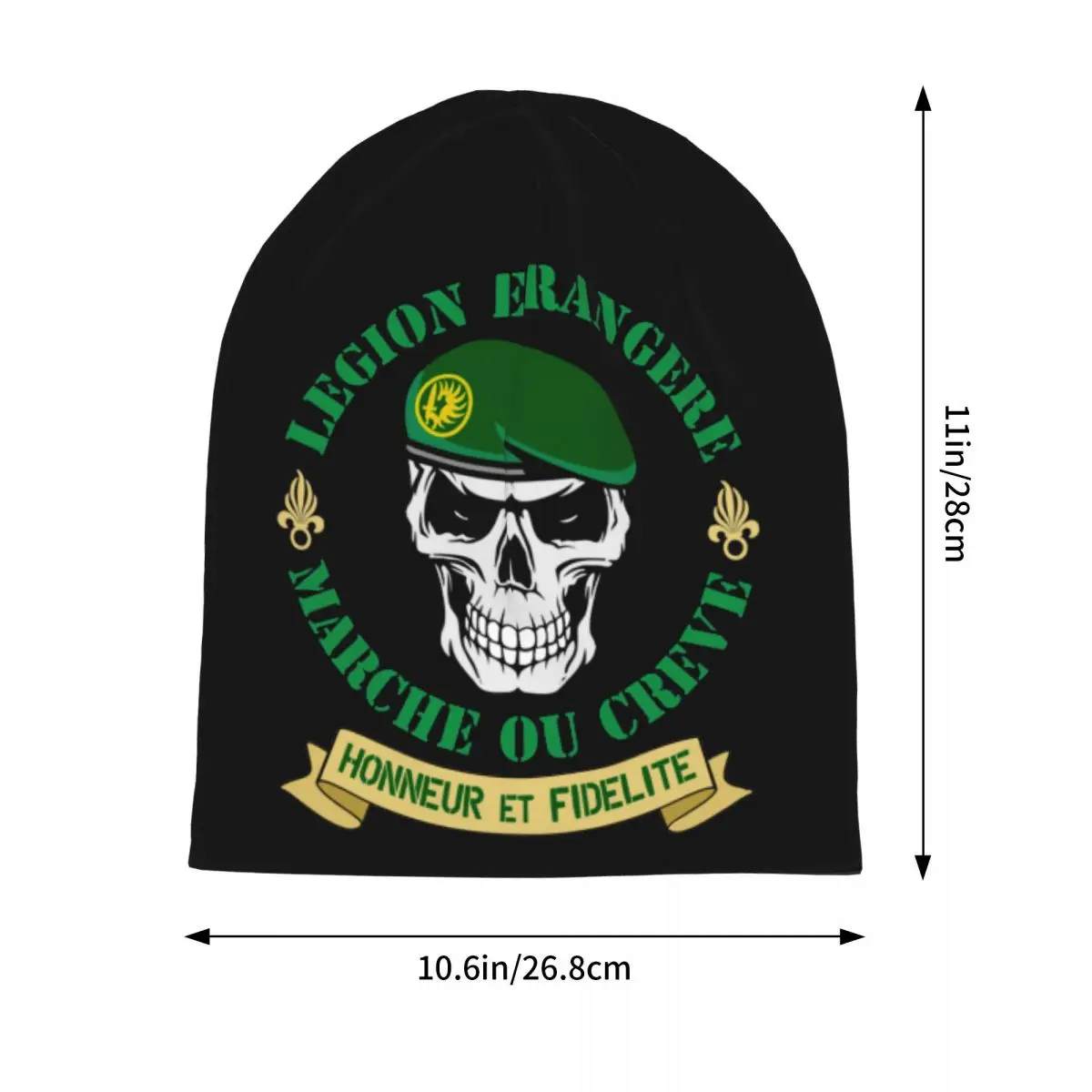 Legion Etrangere Foreign Legion Skullies Beanies Hats France Apedes Legio Patria Nostra Ski Caps Warm Head Wrap Bonnet Knit Hat