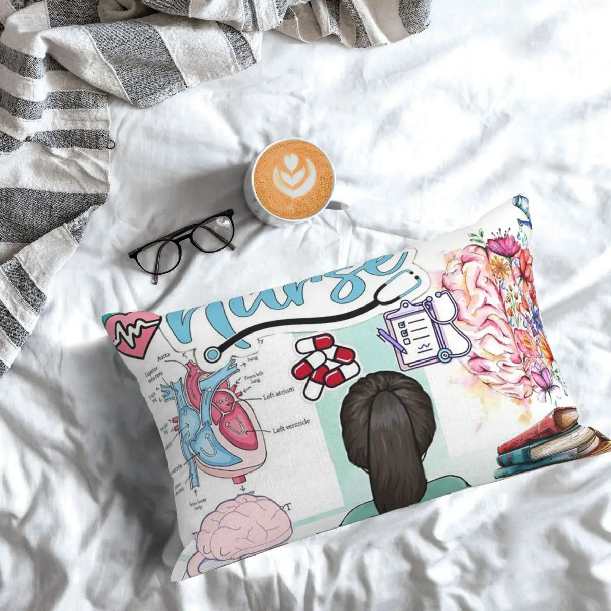 Enfermera En Apuros Doctor Nurse Rectangle Pillowcase Cushion Cover Decorative Bedroom Bed Home Comfort Throw Pillow