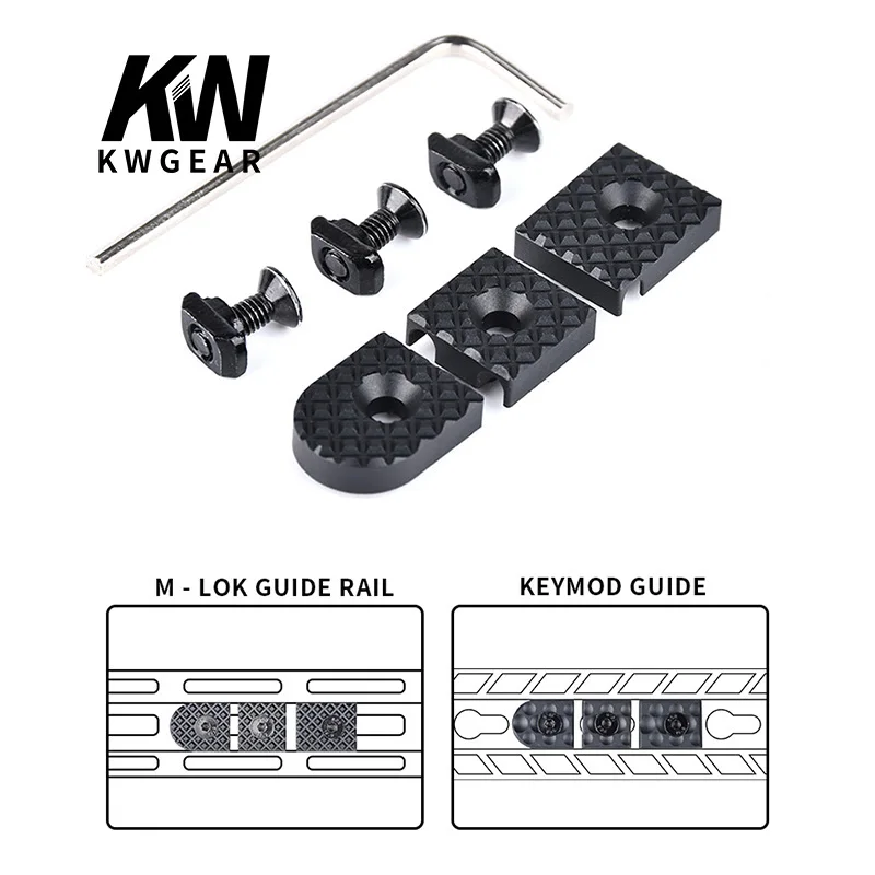 WADSN – système de guidage de fil M-LOK Keymod, interrupteur à coussin de pression PEQ par fil Machine à Arson présente l\'anodisation en aluminium