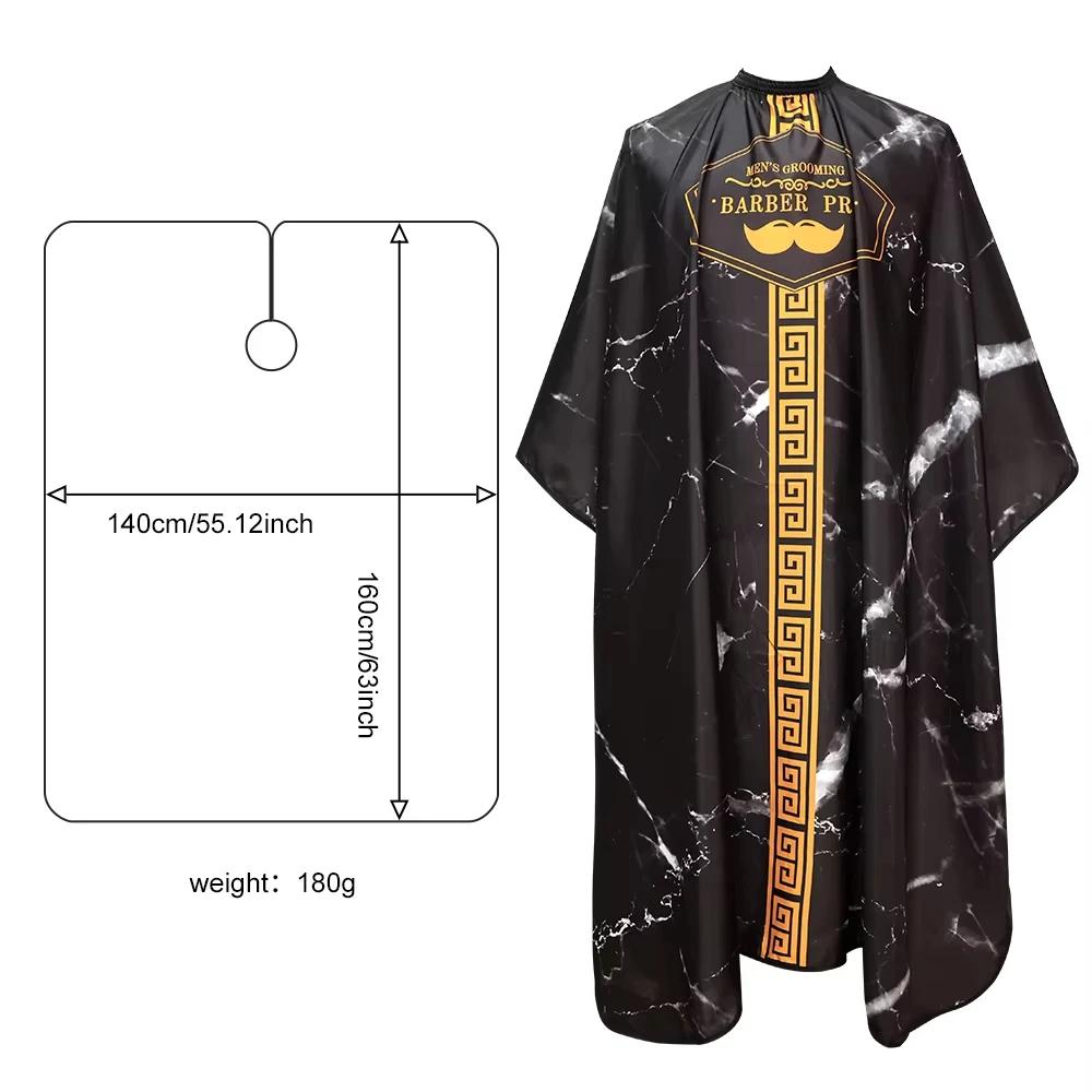New Haircut Hairdresser Barber Cloth Hairdressing Pattern Apron Polyester Cape Professional Hairdresser Hair Cutting Gown