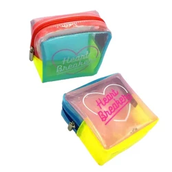 New Jelly Cosmetic Bag For Make up Waterproof Patchwork Travel Wash Case Women PVC Pouch Lightweight Travel Toiletry Bag