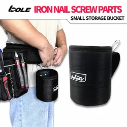 BOLE Tool Waist Bag, Iron Nails, Screw Barrel, Multifunctional Straight Tube, Minimalist Spare Parts Storage Bag