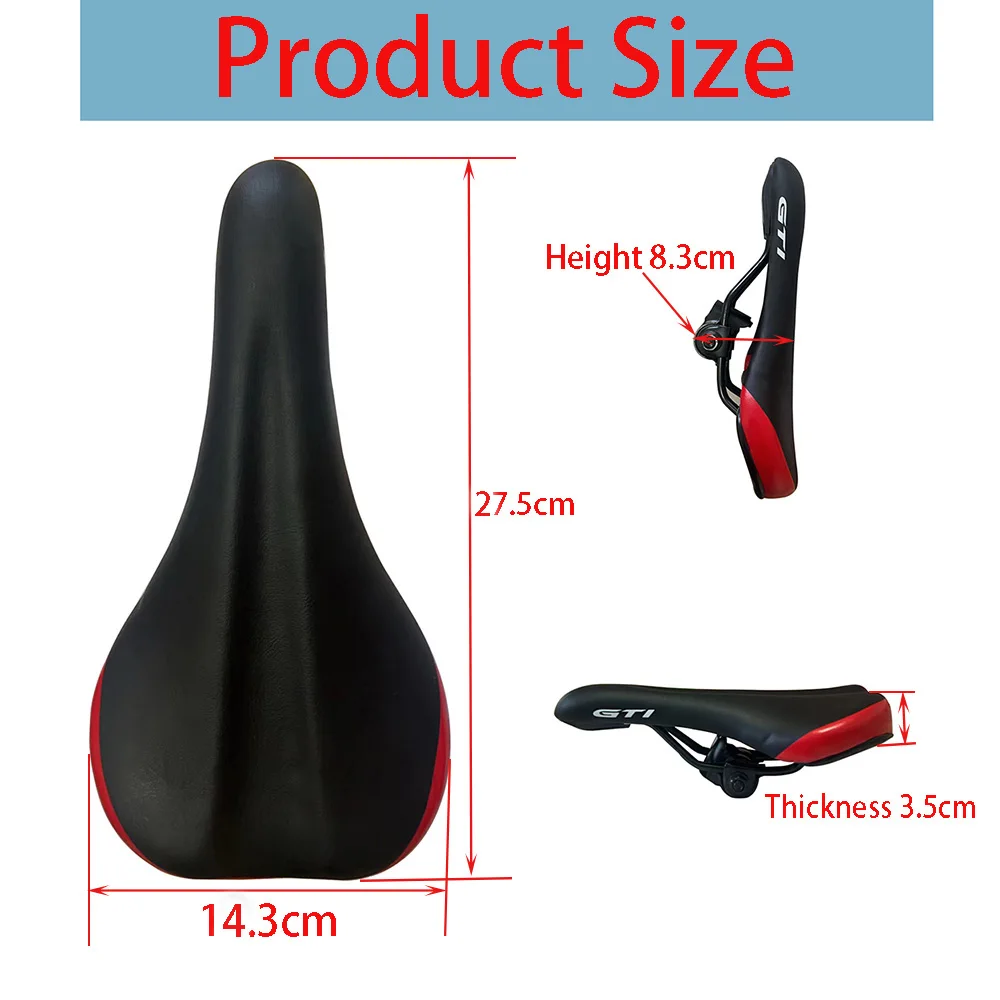 Bike Seat Saddle Cushion Ergonomic Leather for MTB Road Bike universal Seat