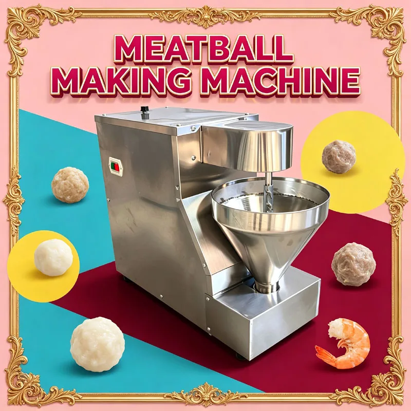 Small Tabletop Electric Commercial Meatball Forming Machine Automatic Meatball Making Machine