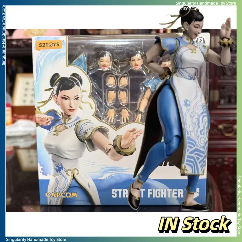 【 In Stock 】 52TOYS Lightning Dance Street Fighter 6 Street Fighter Chunli Cheongsam 1/12 Mobile Handheld Model Toy Collection