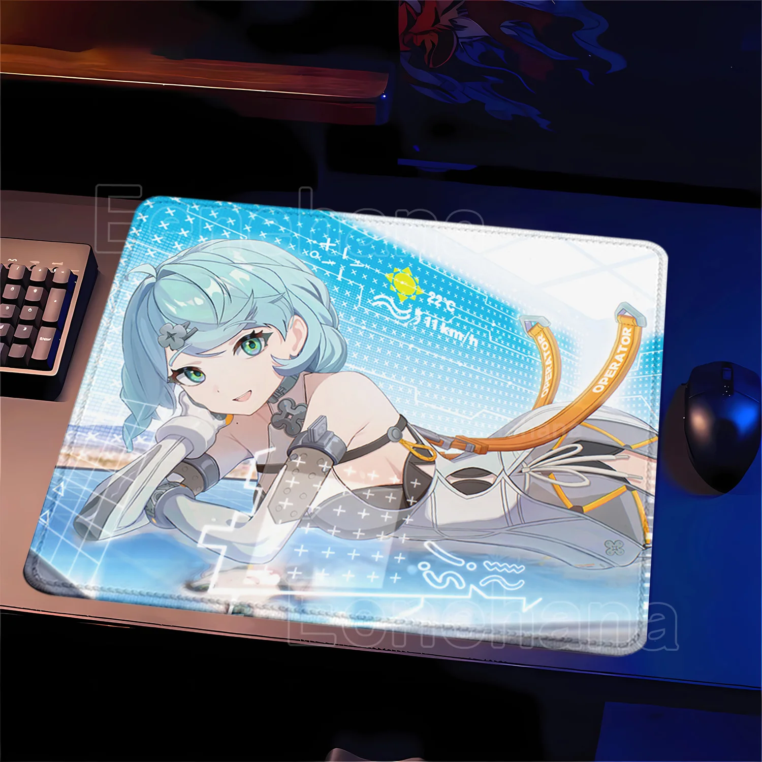 

small size Seed Mousepads Game Zenless Zone Zero ZZZ Mouse Pad Computer Office Accessories Rubber Keyboard overlock Desk Mat