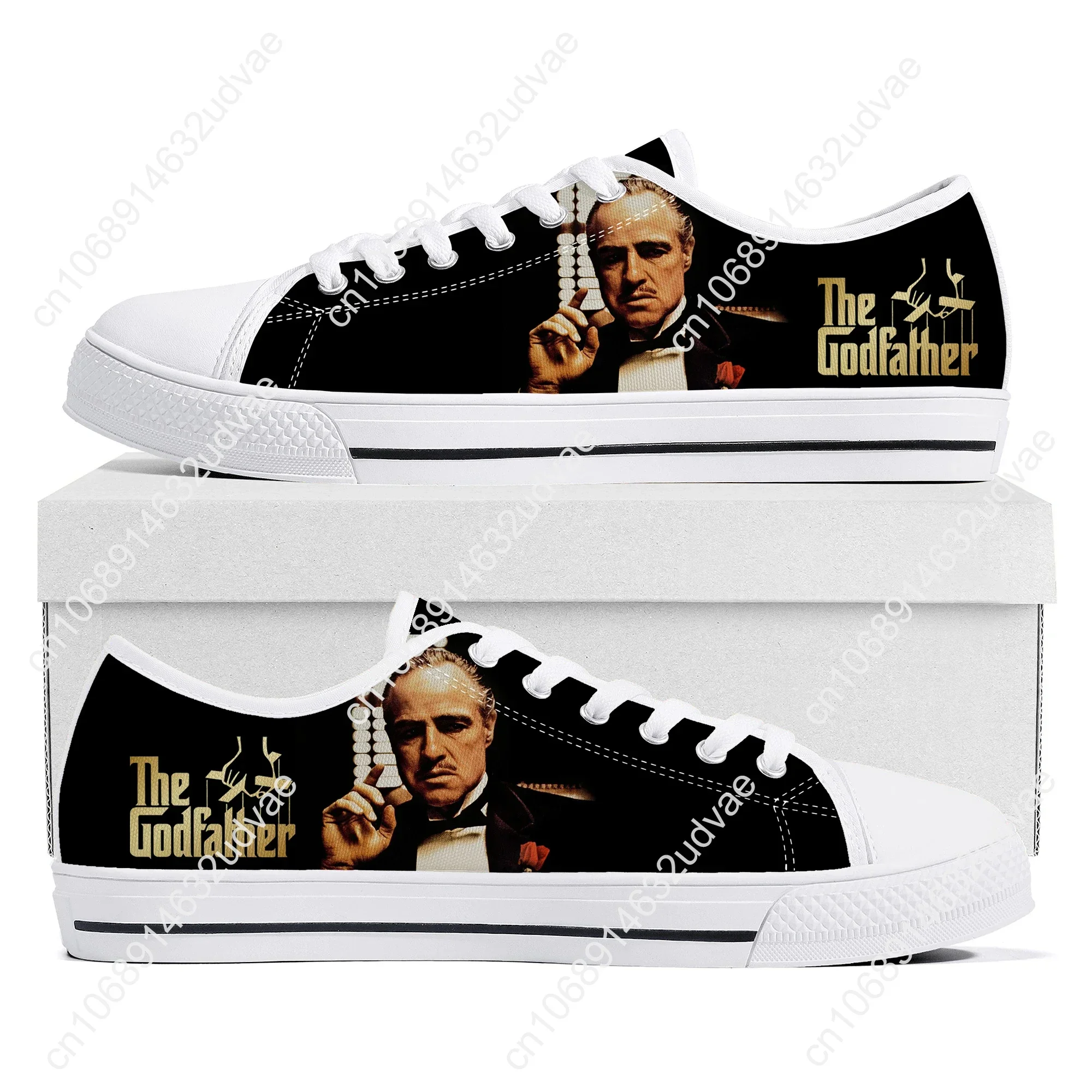 The Godfather Trilogy 50TH Movie Low Top Sneakers High Quality Mens Womens Teenager Canvas Sneaker Couple Shoes Custom Shoe