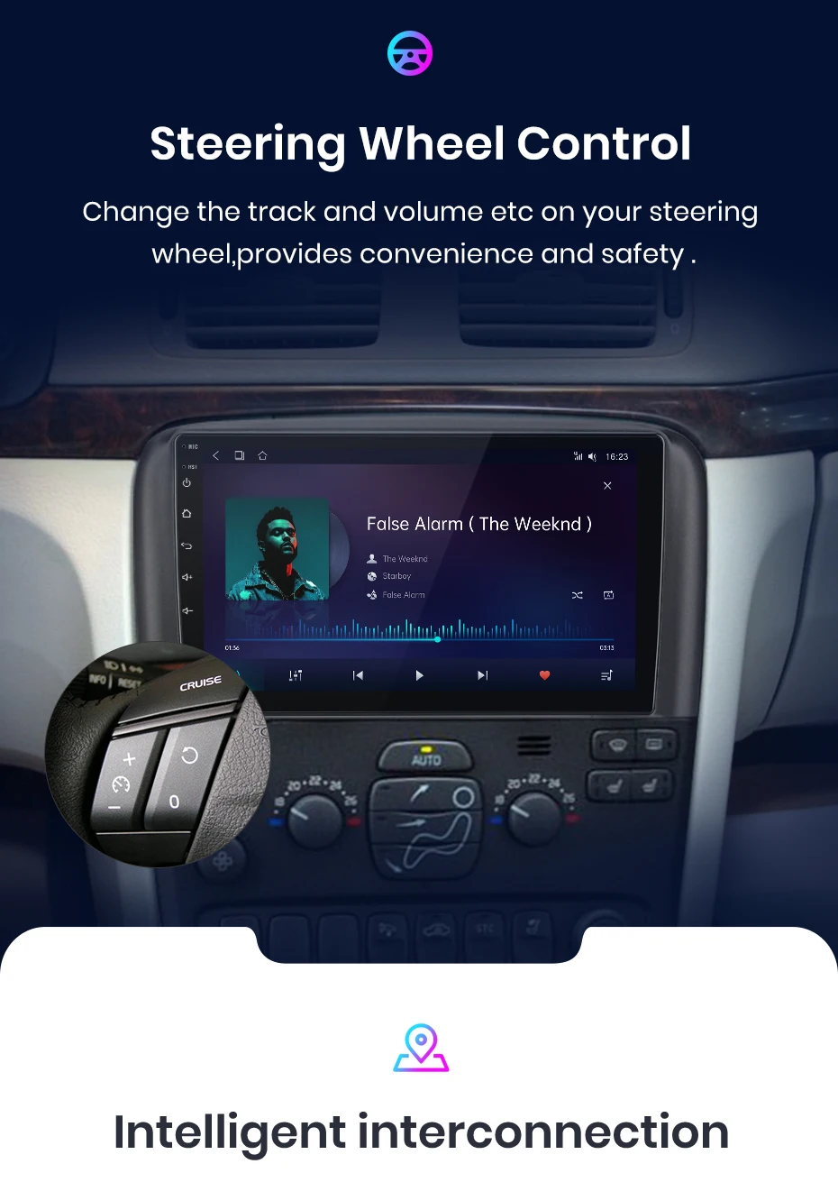 Junsun kabelloses carplay android auto radio für volvo s80 2010-2015 1998 kamera auto intelligente systeme rds bt dsp 2 din autoradio – Detail 13