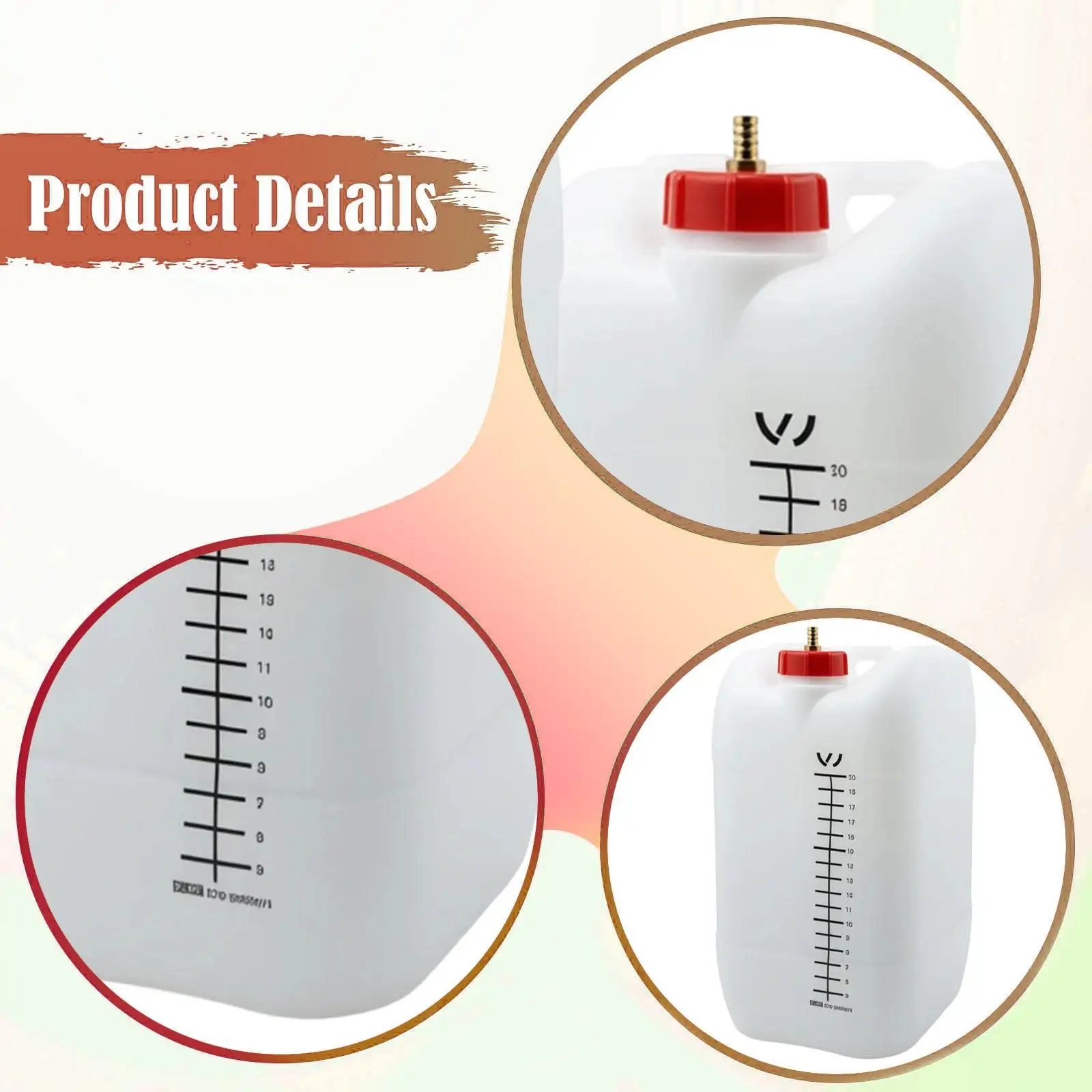 Coolant Replacement Container Bottle Antifreeze Change Tool Bucket Large Capacity White Works with Extraction Tools Convenient