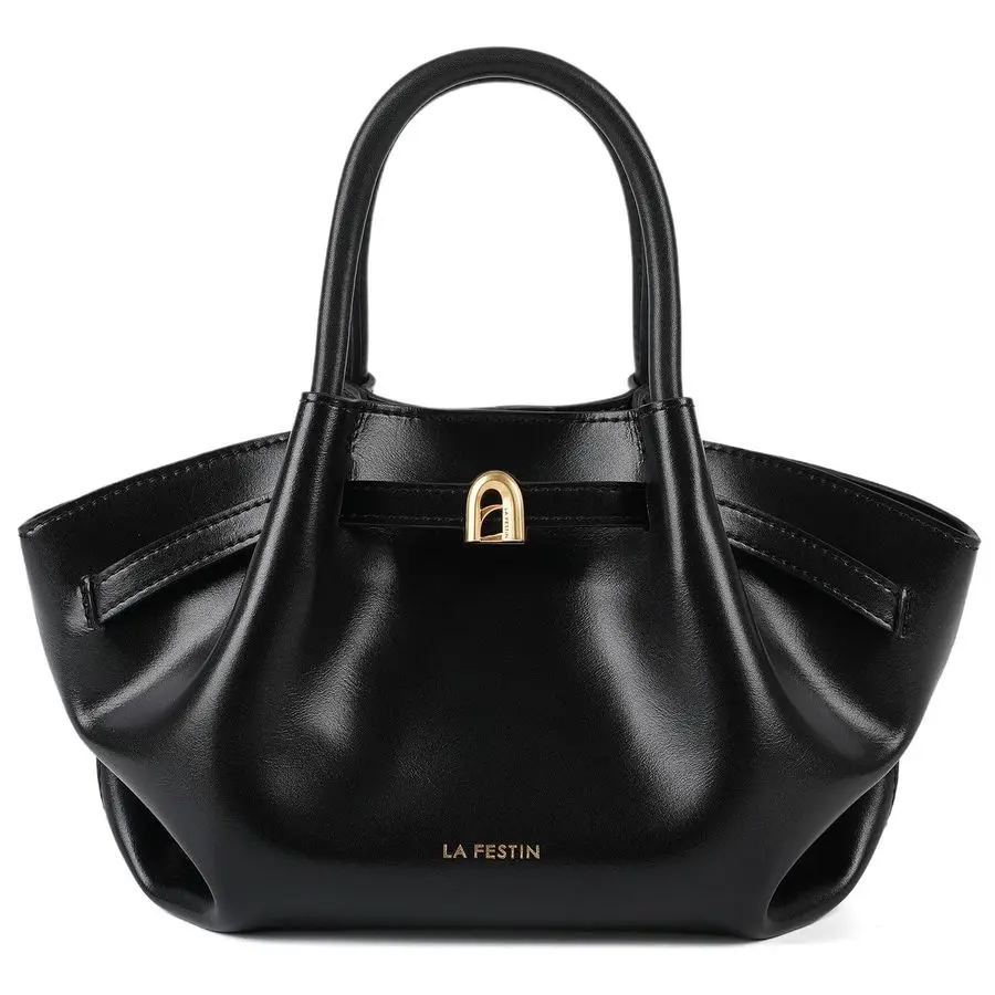 

FESTIN Mini Tote Bag Genuine Leather Purse for Women with Adjustable Straps, Fashion Small Designer Shoulder Bag