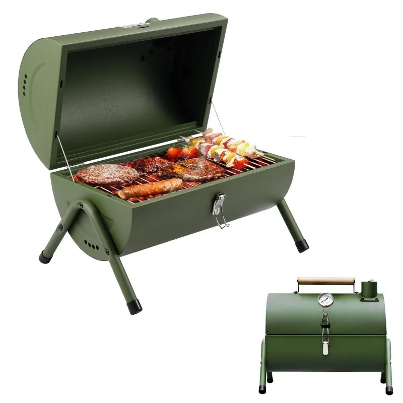Eisenkohlegrill Kleiner Tischgrill für den Außenbereich