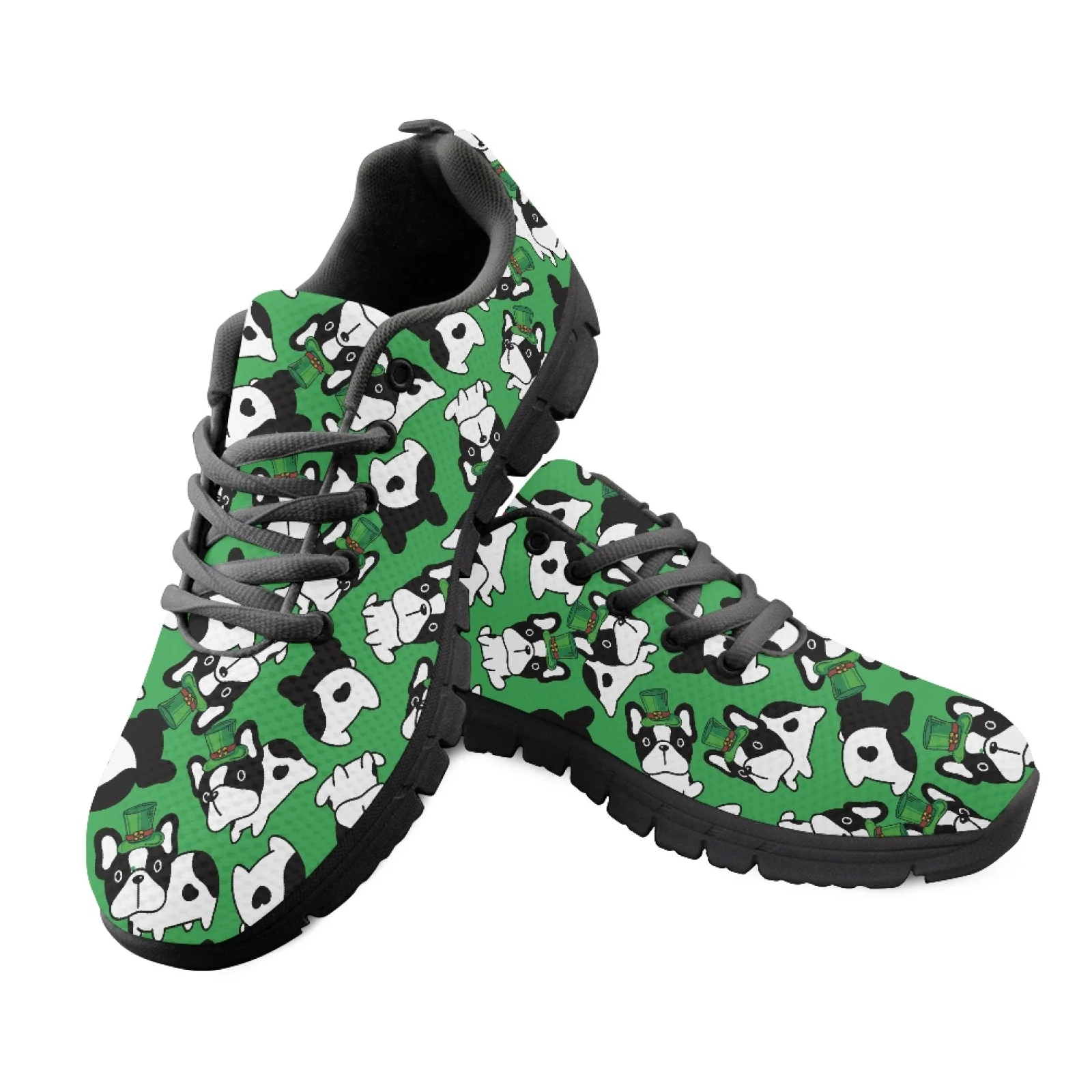 Coloranimal Lucky Pup Men Fitness Sneakers for Walking and Standing Cushion Women Sneakers Running Walking Shoes for Travel