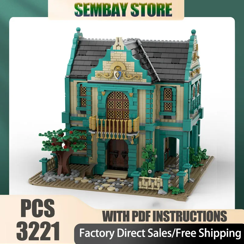 

Городской вид на улицу Moc, строительные кирпичи, модульная колониальная модель дома для ванны, технологические блоки, рождественские игрушки «сделай сам», строительные подарки