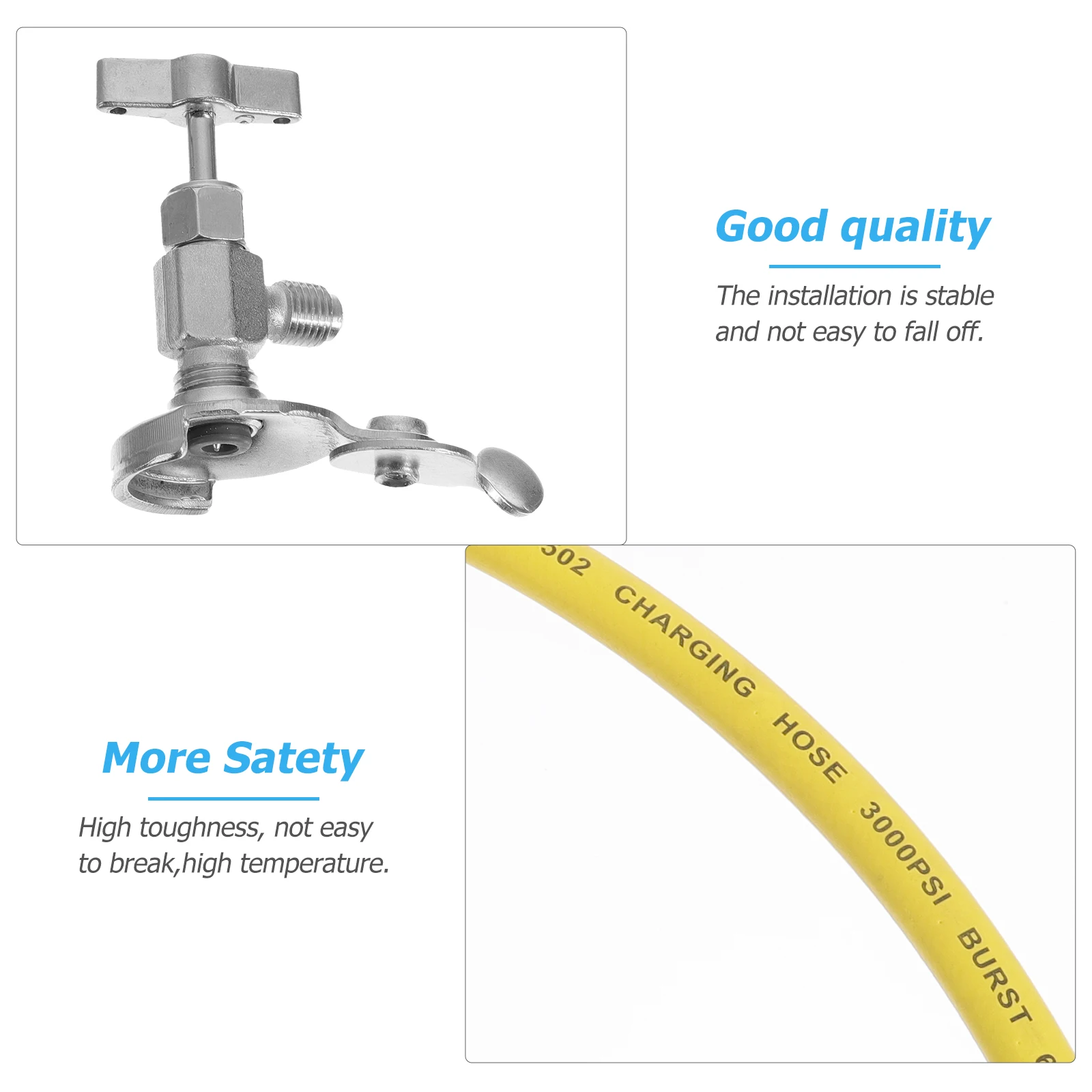 

Refrigerant Charging Hose Durable Materials R134A Compatible Car Air Conditioning Vehicle Maintenance Tools Electrical