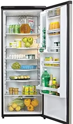 

Danby Designer DAR110A1BSLDD 11 Cu.Ft. Apartment Refrigerator in Fingerprint Free Stainless Finish, Full Fridge for Condo