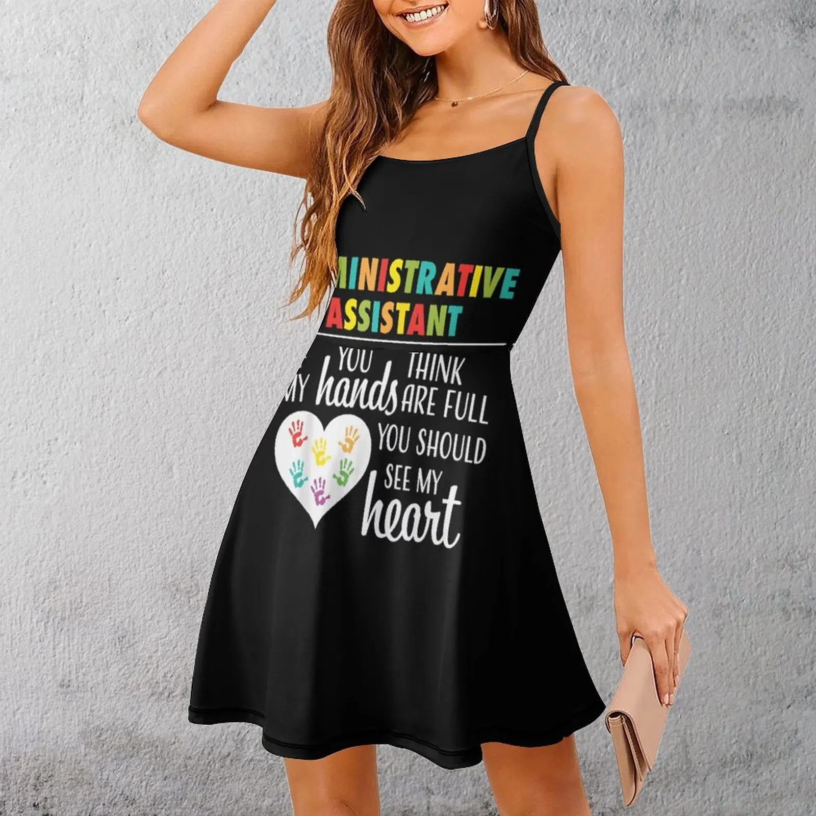 

Административный помощник, женское платье на бретельках с сердечком, забавная новинка, платье на бретелях, Лидер продаж, сексуальное женское платье, коктейли