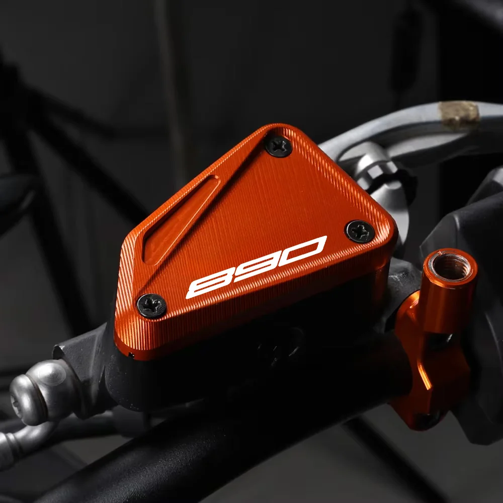 

2026 New Motorcycle Accessories CNC Front Brake Fluid Cylinder Cover Master Reservoir Cap For Duke 890 2021 2022 2023 2024 2025
