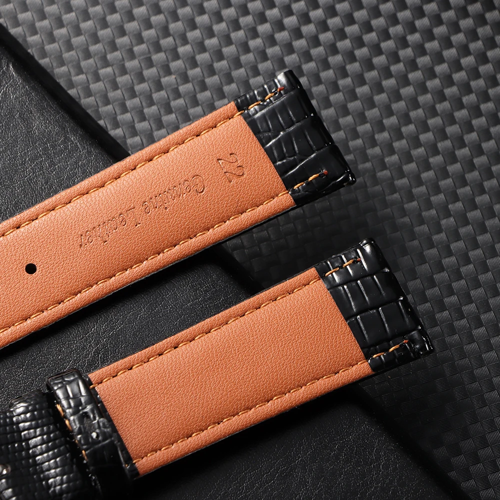 Lizard Pattern Leather Strap for Huawei Watch GT3/4 18mm 20mm 22mm Soft Bracelet Universal Replacement Watchband for Men Women