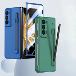Armor Case for Honor Magic V2 Matte Shockproof Hard Plastic Cover with Pen for Honor Magic V2