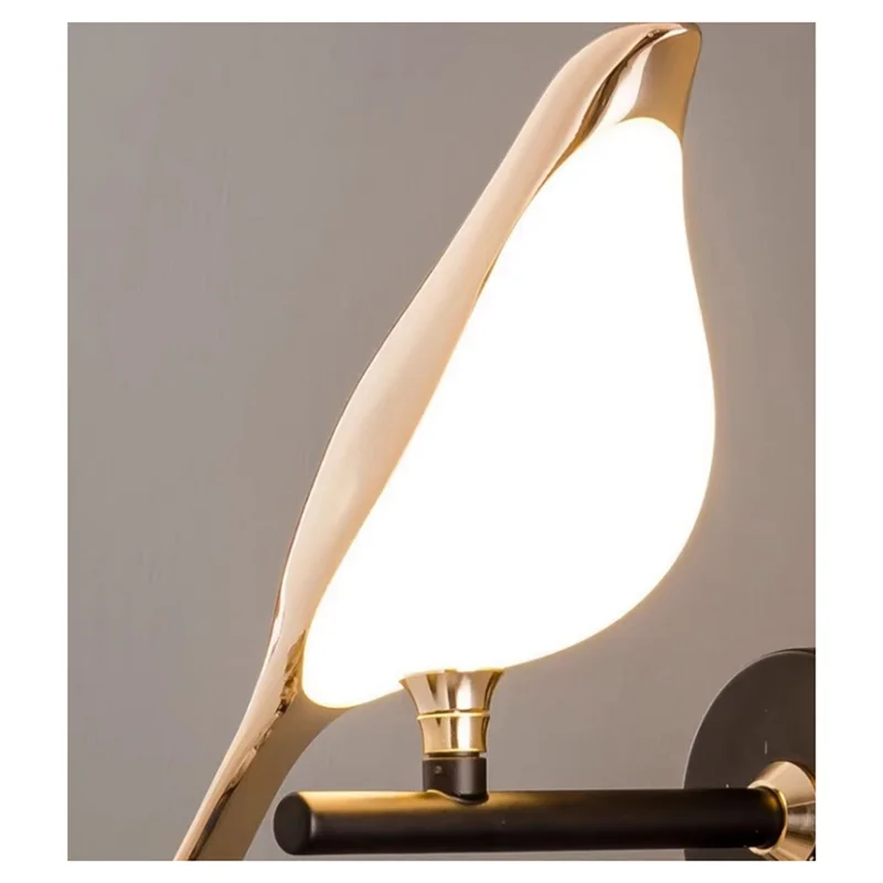 

Гостиная Спальня Прикроватная тумбочка в стиле ар-деко Светодиодный настенный светильник Бра Птица Абажур Вращающийся Регулируемый Роскошный отель Теплый свет