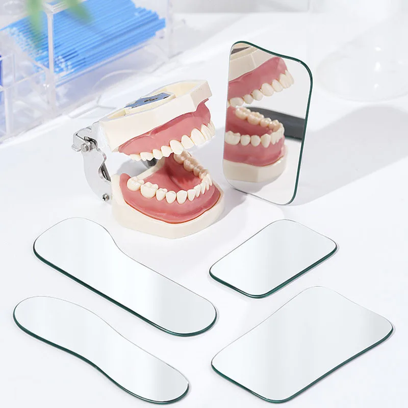 Dental Orthodontic Reflection Single-Sided / Double-Sided High-Definition Glass Intraoral Photography Orthodontic Thick Mirror