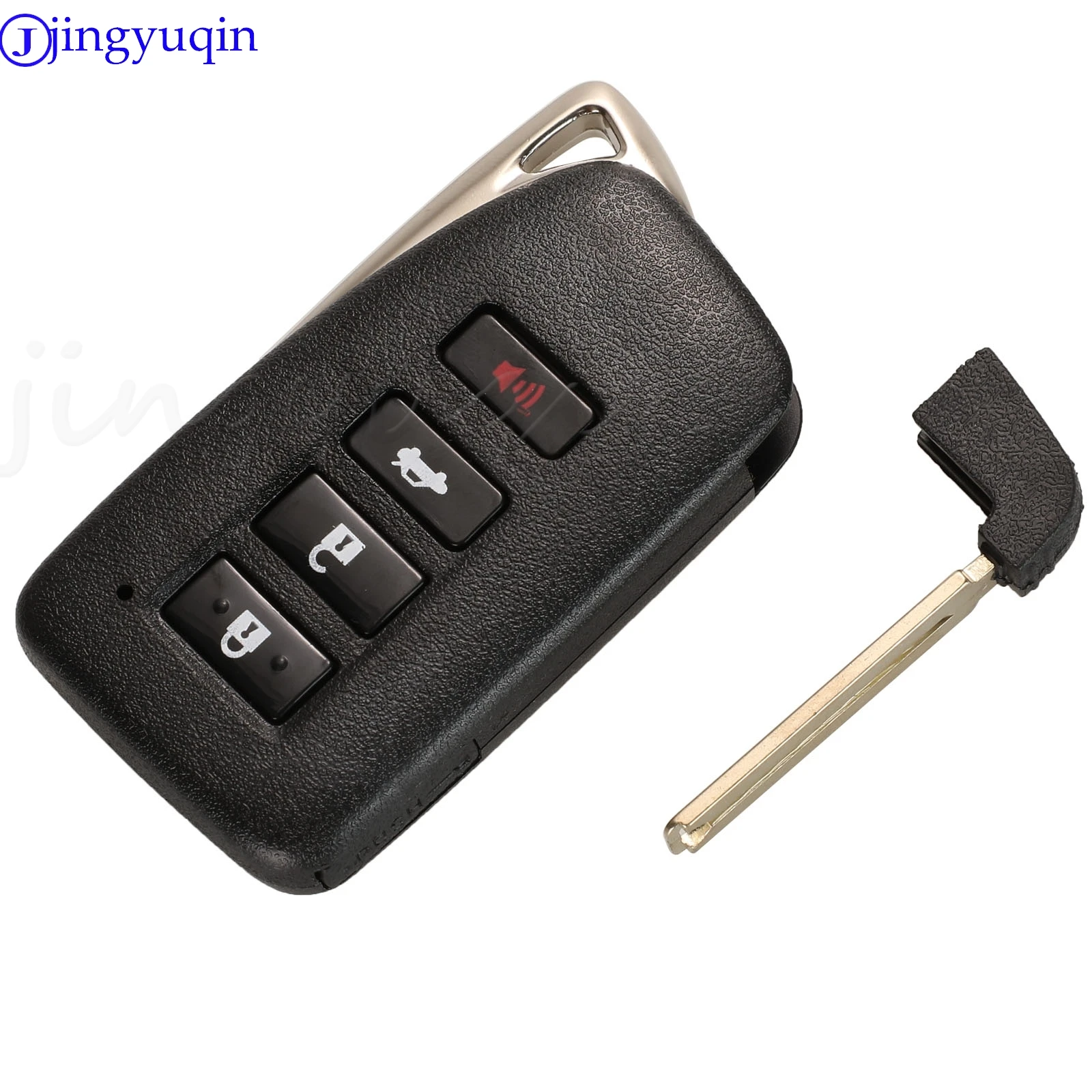 jingyuqin  2/3/4Buttons For Lexus NX GS RX IS ES GX LX RC 200 250 350 LS 450H 300H Car Smart Key Shell with small key blade