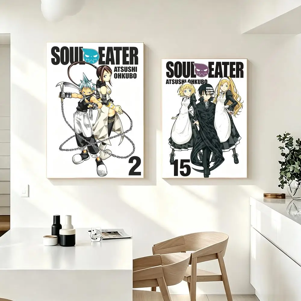 Anime Soul Eater Poster Poster HD Printing Fresh Elegant Style Wall Art Home Decor For Living Room Bedroom Gift
