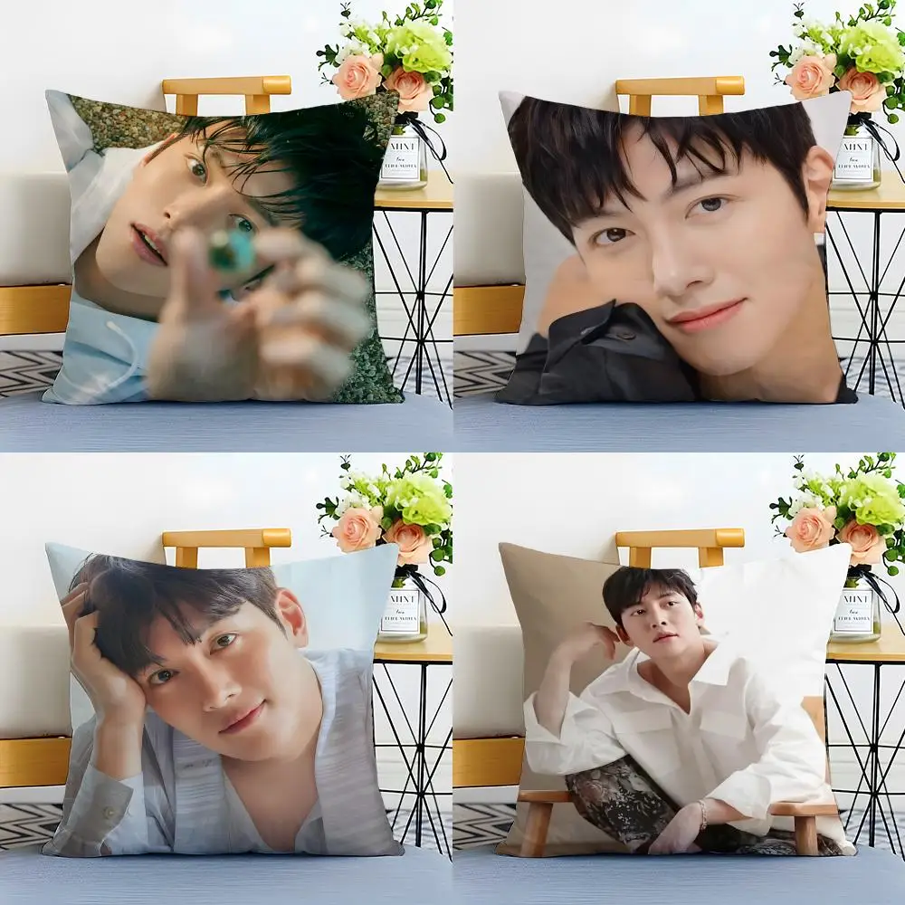 Graceful Artistic Skater J-Ji Chang Wook Cushion Cover Washable Linen Pillowcase Soft  for Sofa Bed Cozy Home Room Decor