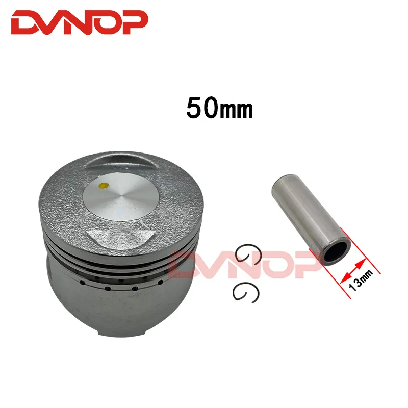 Motorcycle 50mm Piston 13mm Pin Ring Gasket Set  WH100 GCC100 SCR100 Egine Spare Parts