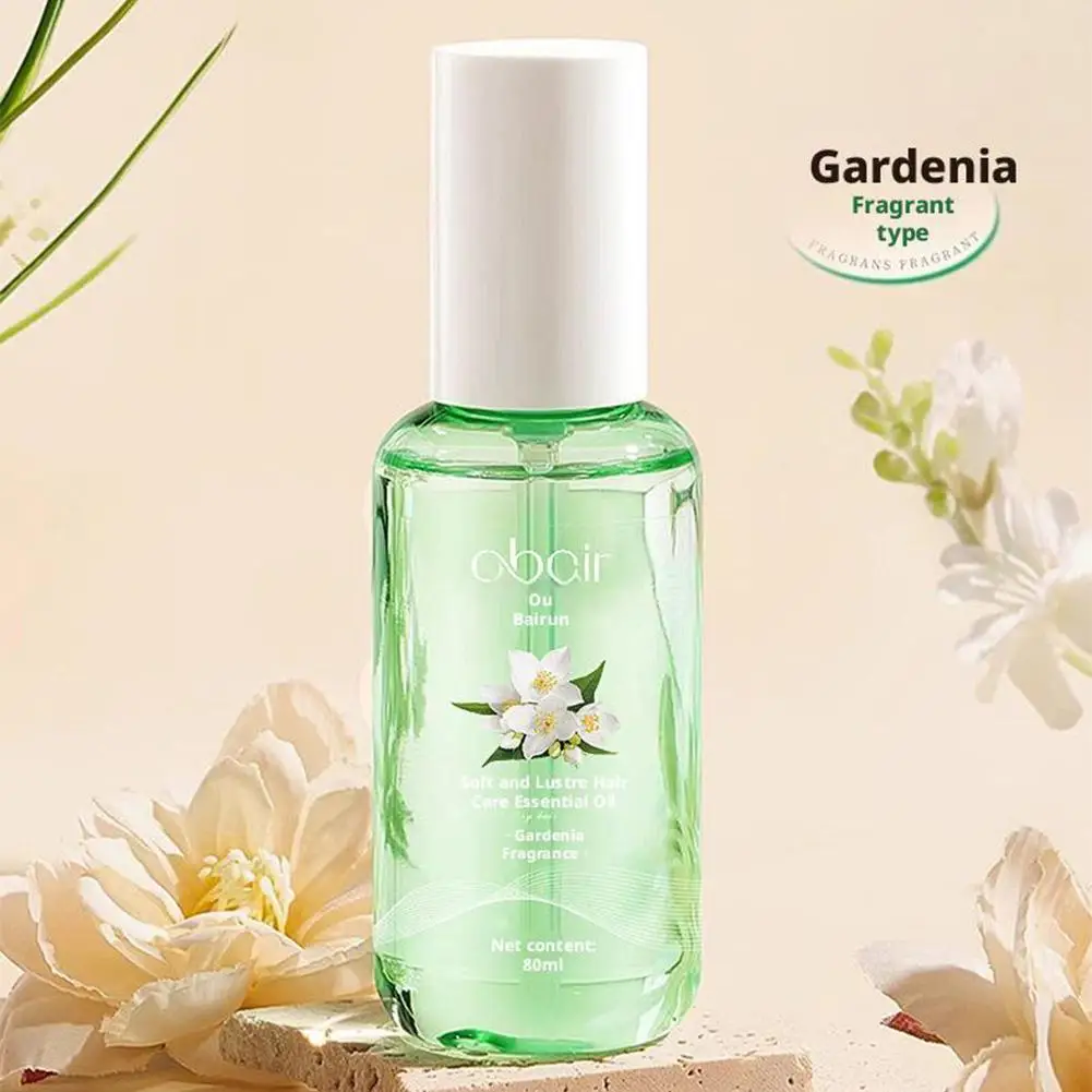 

80ml Hair Essential Oil Spray Daily Use Unisex Gardenia Spray and Scent Osmanthus Care Hair Fragrance Z7B8