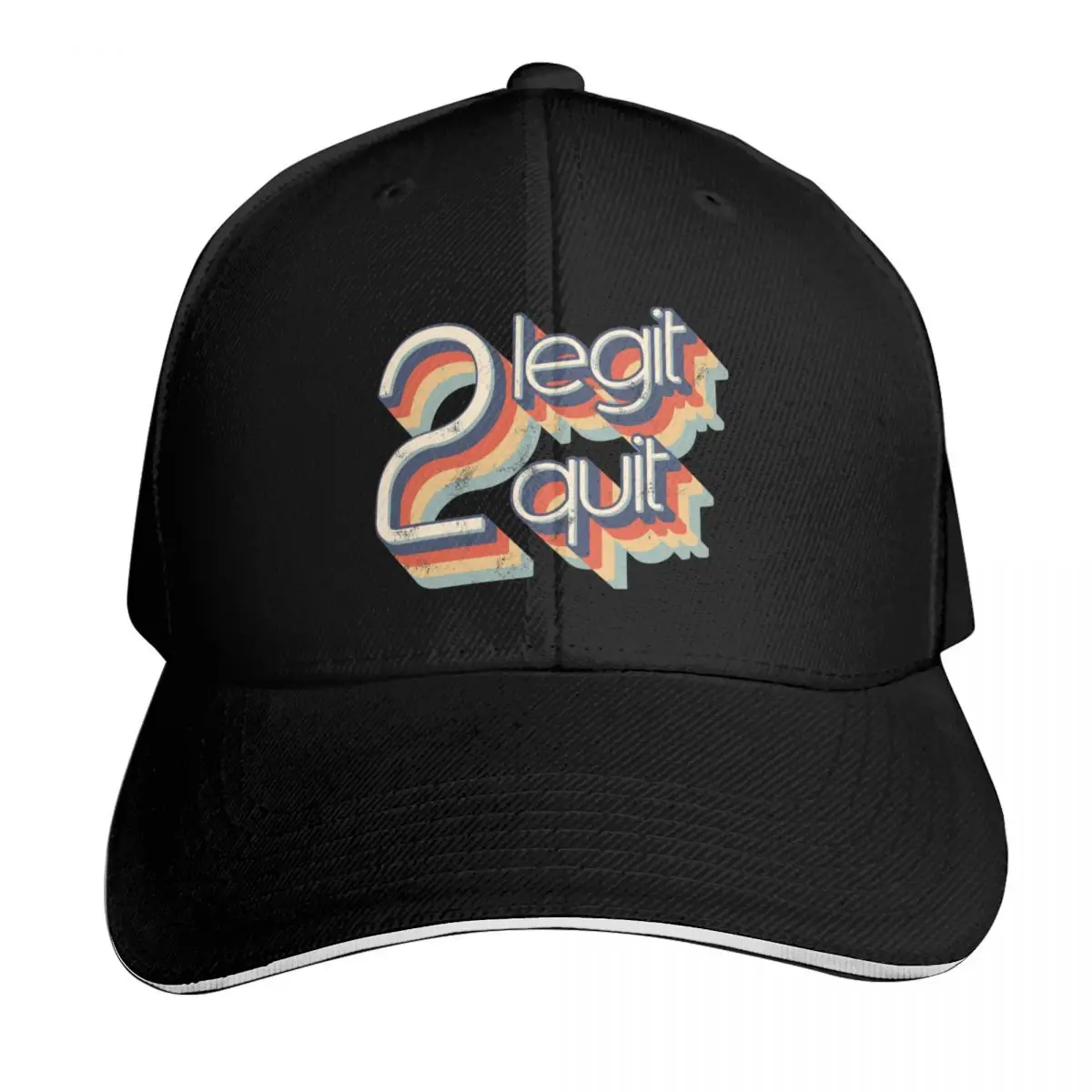 

2 Legit 2 Quit - Retro Baseball Cap Male hat designer cap Luxury Man Hat winter hats for men Women Hats Men's