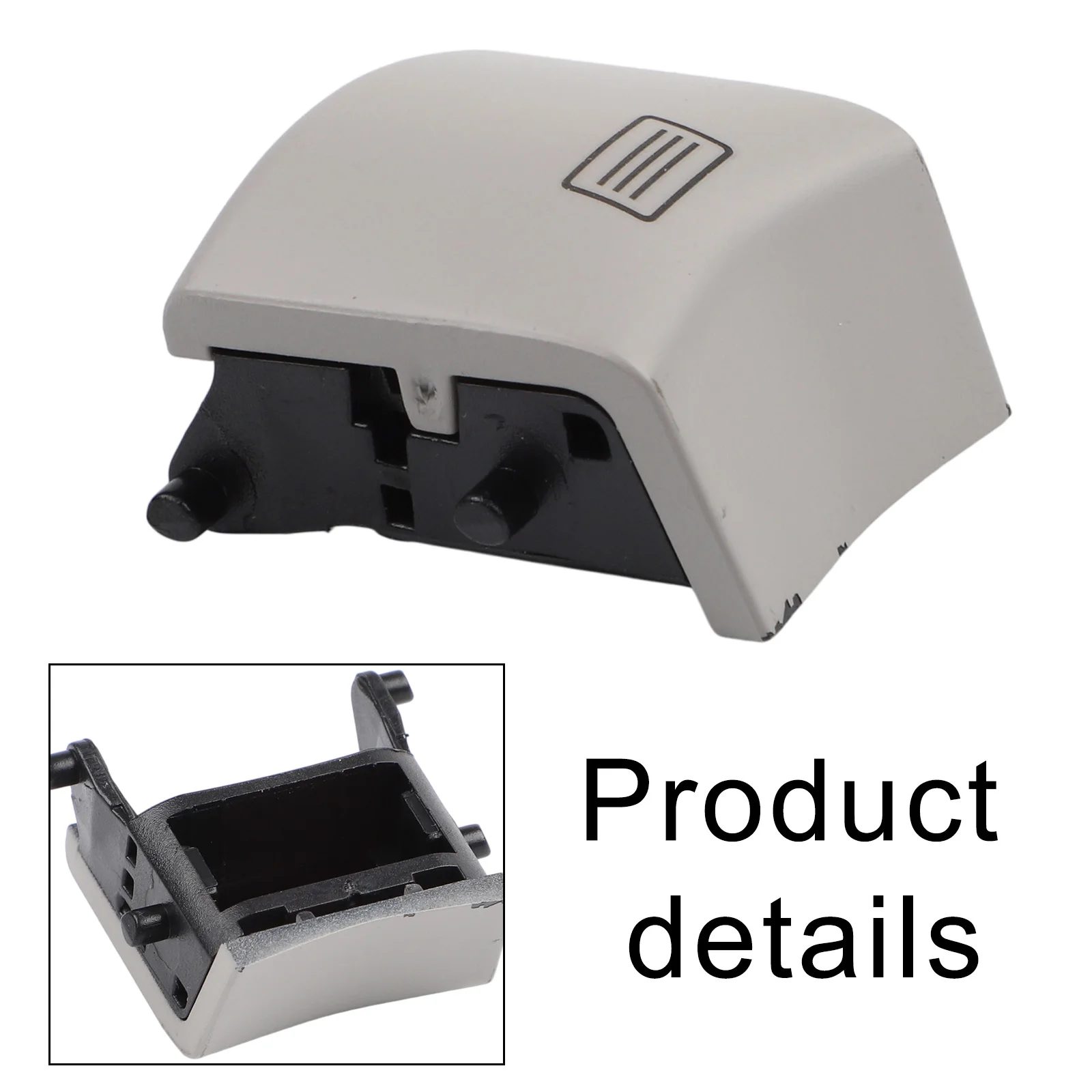 Easily Installation Exquisite Switch Button Cover Button Cover Direct Replacement Light Gray Plastic Replacement