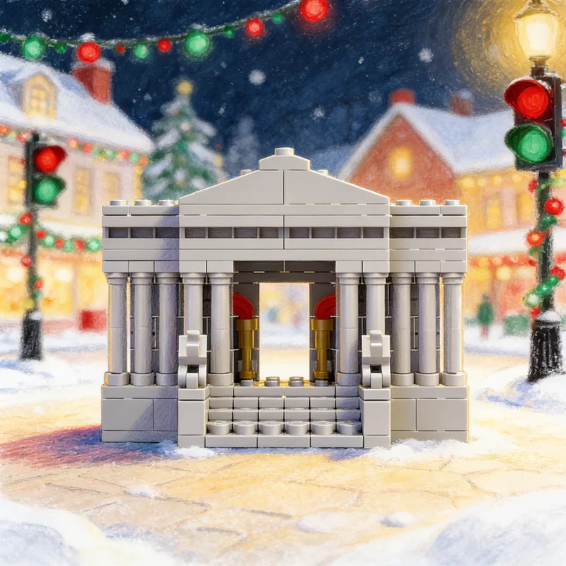 402pcs MOC Leo Temple Saint Seiya Architecture Street Scene Model Building Blocks Design Collection Parts Bundle Space Toy Gift
